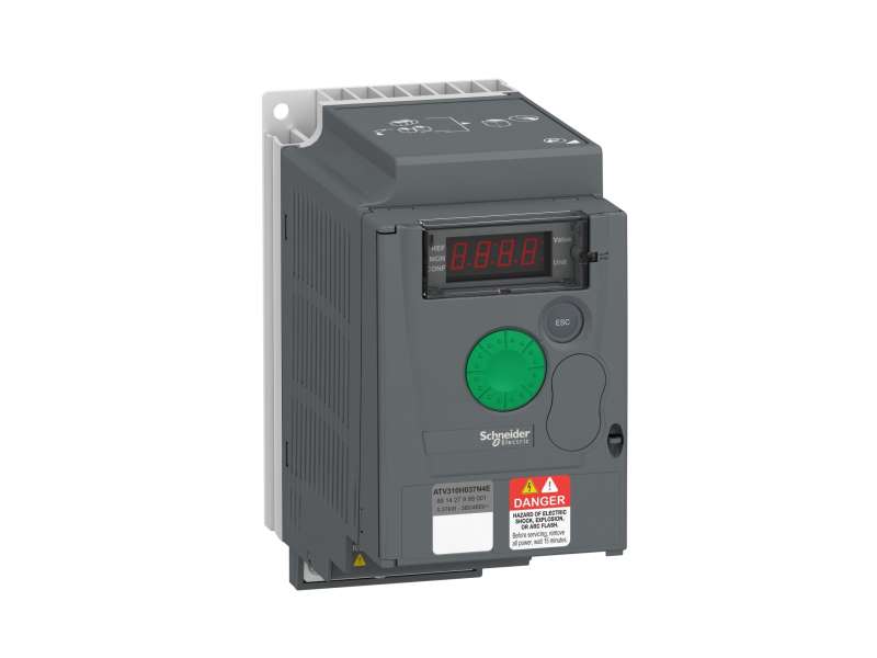 Schneider Electric Variable speed drive ATV310, 0.37 kW, 0.5 hp, 380...460 V, 3 phase;ATV310H037N4E