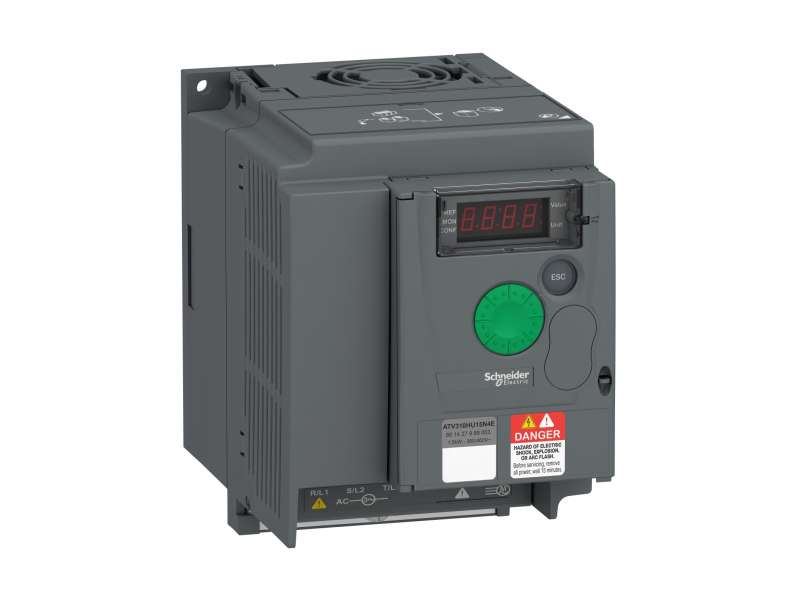 Schneider Electric Variable speed drive ATV310, 1.5 kW, 2 hp, 380...460 V, 3 phase;ATV310HU15N4E