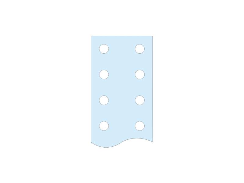 Schneider Electric Vertikalna sabirnica sa provrtima Linergy BS 80x10 L1675; LVS04528