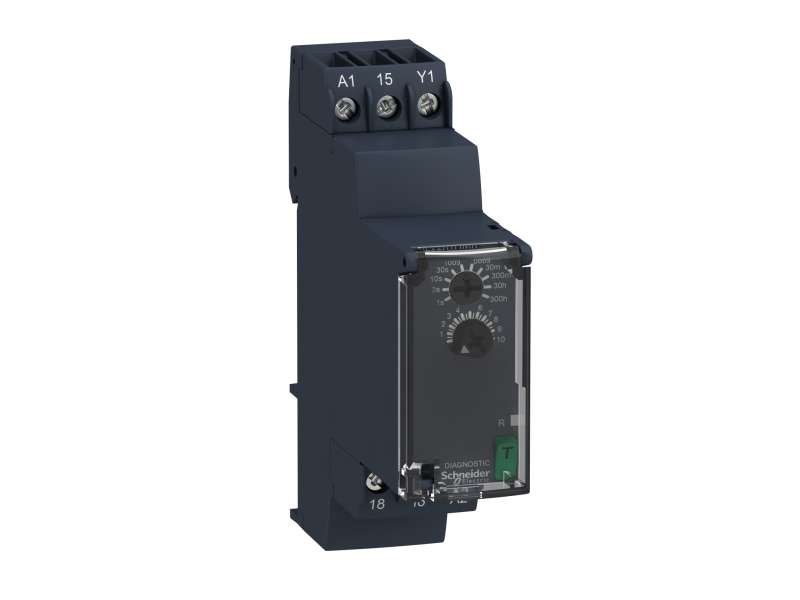 Schneider Electric Vremenski relej - interval - 0.05s…300h - 24…240V AC/DC - 1C/O;RE22R1HMR