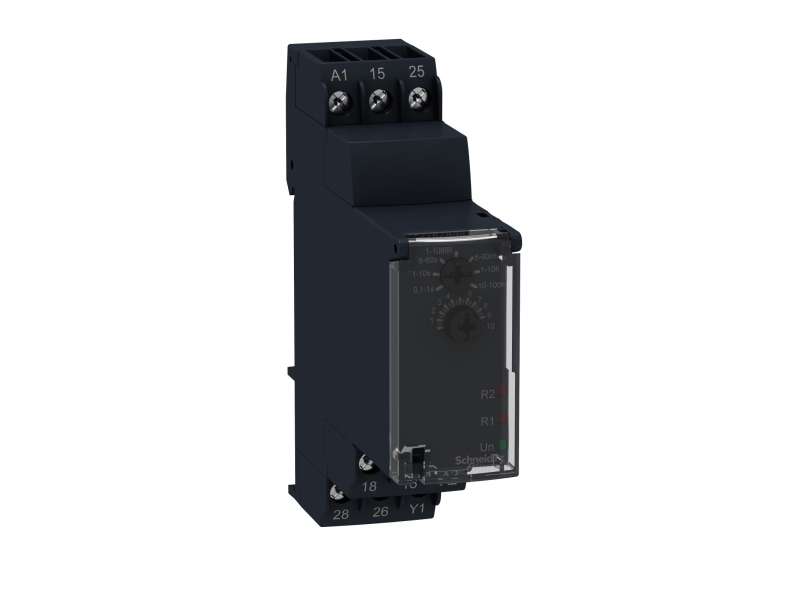 Schneider Electric Vremenski relej kašnjenje po uključenu - 24VDC/24..240 V AC - 2 C/O;RE22R2AMU