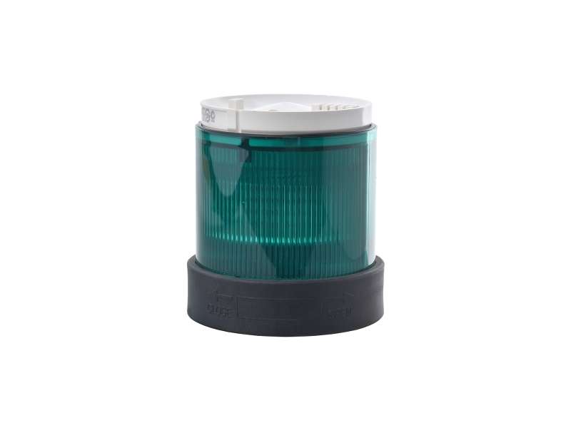 Schneider Electric Ø 70 mm svetleća jedinica - trepćuća - zelena - IP65 - 24 V;XVBC5B3