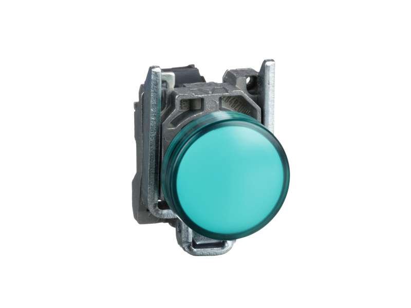 Schneider Electric Zelena kompletna signalna lampica Ø22 ravna sočiva sa integrisanim LED 24V;XB4BVB3