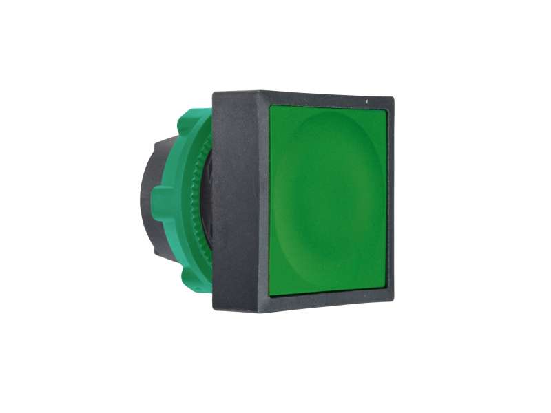 Schneider Electric Zelena kvadratna udubljena glava tastera Ø22 sa povratkom, neobeleženo;ZB5CA3