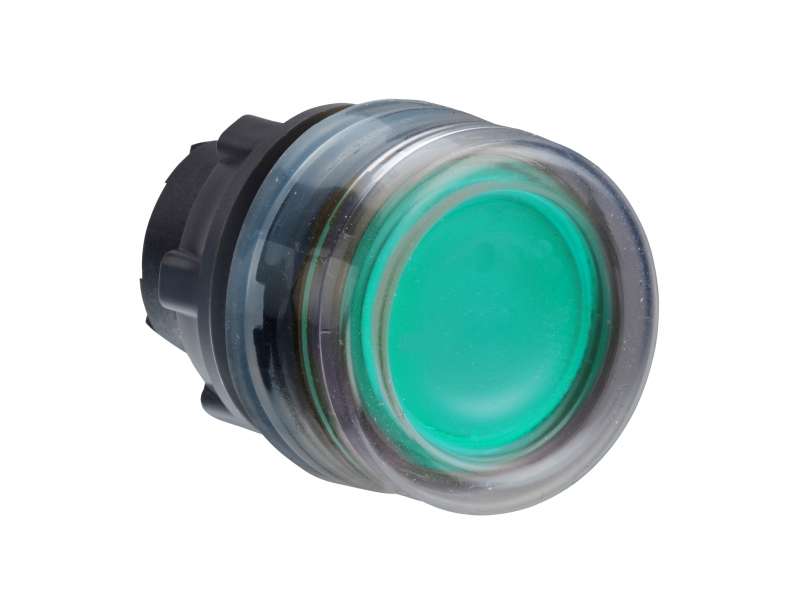 Schneider Electric Zelena udubljena glava svetlećeg tastera Ø22 sa povratkom za integrisan LED;ZB5AW533