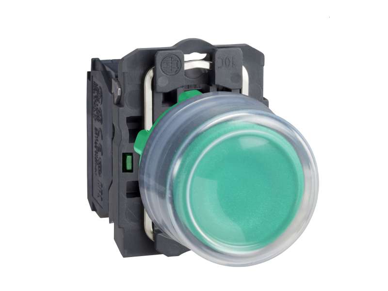 Schneider Electric Zeleni izbočeni kompletni taster Ø22 sa povratkom 1NO neobeleženo;XB5AP31