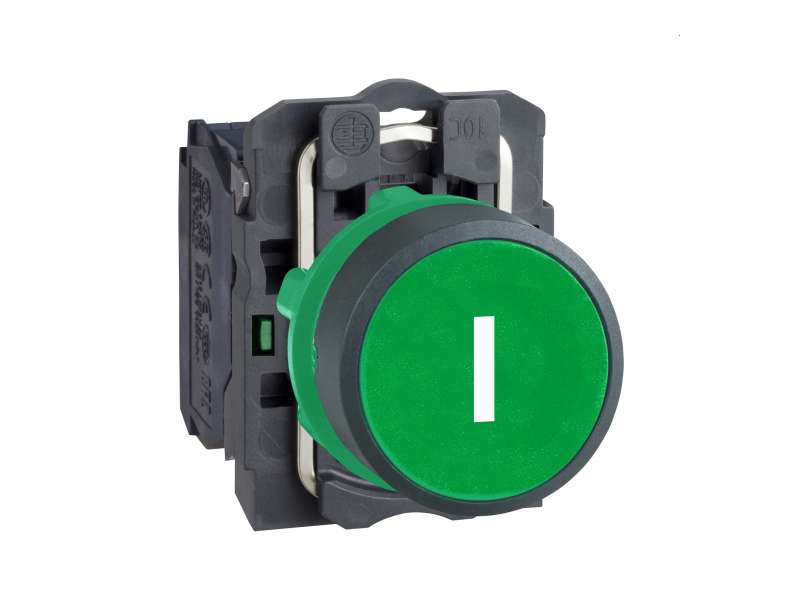 Schneider Electric Zeleni kompletni udubljeni taster Ø22 sa povratkom 1NO ''I'';XB5AA3311