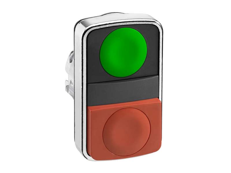 Schneider Electric Zeleni udubljeni/crveni izbočeni dvostruki taster Ø22 neobeleženo;ZB4BL7340