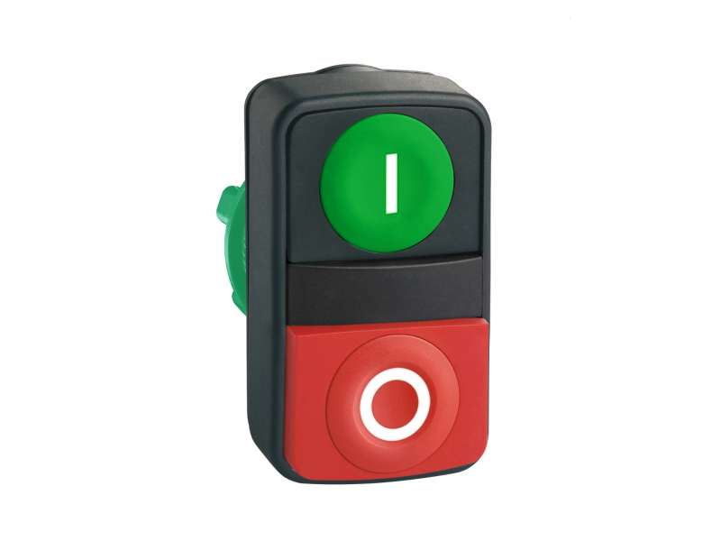 Schneider Electric Zeleni udubljeni/crveni izbočeni dvostruki taster Ø22 neobeleženo;ZB5AL7340