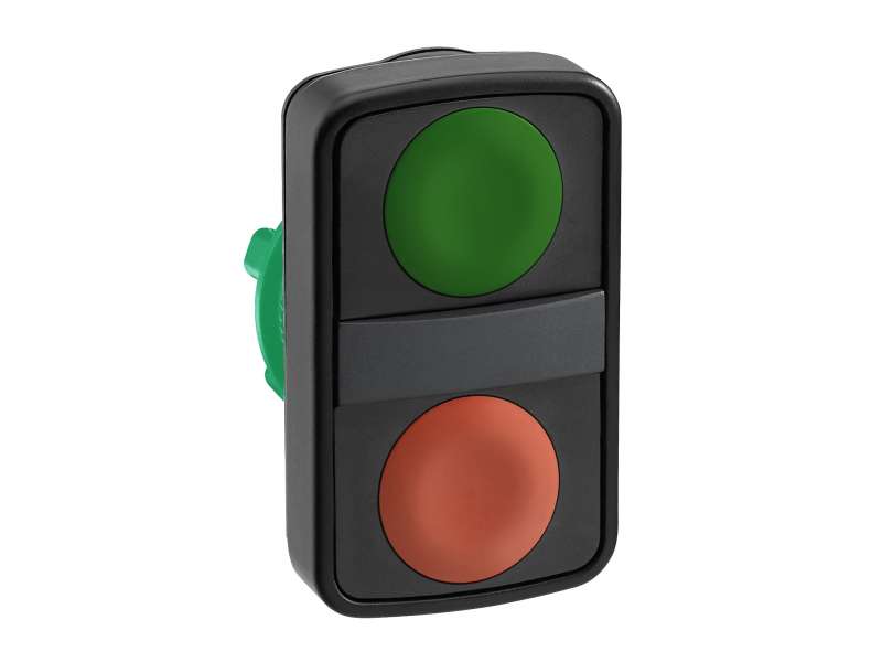 Schneider Electric Zeleni udubljeni/crveni udubljeni dvostruki taster Ø22 neobeleženo;ZB5AA7340