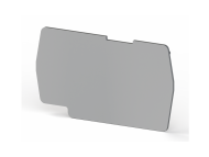 Klemsan 1 mm End plate, Insulation material PA, Grey, NPP / PYK 4 ; 446459