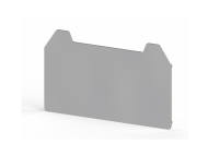 Klemsan 1 mm End plate, Insulation material PA, Grey , NPP/AVK 4CC-CCA; 450349