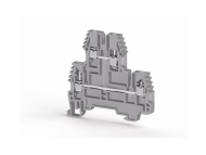 Klemsan 2,5mm2,screw type,1 input 1 output double deck terminal block,Insulation material PA,Grey; 325249