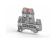 Klemsan 4mm2,screw type,24V AC with Led,double deck terminal block,Insulation material PA,Grey,PIK 4NLD ; 319319