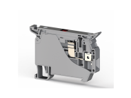 Klemsan ASK 5 LD 4mm2, Screw connection, Fuse terminal block (5x50-25) with 220V LED, Insulation material PA, Grey; 353439