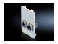 Rittal Interface MODUL sa 2xRJ45 umetkom (jack/jack, Cat5e)-BEZ kabla,Rittal 2482560