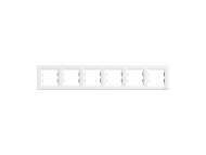 Schneider Electric Asfora - horizontalni ram za 6 elemenata - beli;EPH5800621