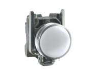 Schneider Electric Bela kompletna signalna lampica Ø22 ravna sočiva sa integrisanim LED 110…120V;XB4BVG1