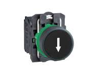 Schneider Electric Crni kompletni udubljeni taster Ø22 sa povratkom 1NO - strelica nadole;XB5AA3351