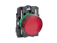 Schneider Electric Crvena kompletna signalna lampica Ø22 ravna sočiva sa integrisanim LED 24V;XB5AVB4