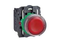 Schneider Electric Crveni udubljeni kompletni svetleći taster Ø22 sa povratkom 1NO+1NC 220..240V;XB5AW34M5