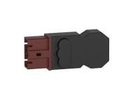 Schneider Electric DC male connector for Multi-fixing LED lamps, 3P, screw connection, 250V/16A;NSYLAMDCM