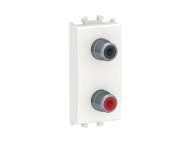 Schneider Electric Easy Styl, audio utičnica, RCA, 1 modul, bela;LMR6342001