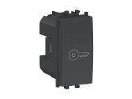 Schneider Electric Easy Styl, ključ taster, 1P naizmenični, 1 modul, crni;LMR0140003
