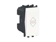 Schneider Electric Easy Styl, prekidač, za roletne, 1 modul, beli;LMR0711001