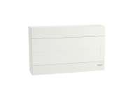 Schneider Electric Easy9 EU, nadgradna tabla, 1x18 M, 2 priključna bloka PE/N, bela vrata; EZ9EUD118