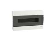 Schneider Electric Easy9 EU, nadgradna tabla, 1x18 M, 2 priključna bloka PE/N, zatamnjena vrata; EZ9EUC118