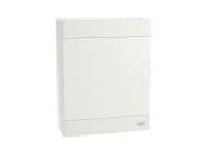 Schneider Electric Easy9 EU, nadgradna tabla, 2x12 M, 2 priključna bloka PE/N, bela vrata; EZ9EUD212
