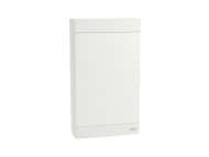 Schneider Electric Easy9 EU, nadgradna tabla, 3x12 M, 2 priključna bloka PE/N, bela vrata; EZ9EUD312
