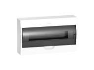 Schneider Electric Easy9 - nadgradna tabla 18 modula - zatamnjena vrata - sa E/N priklj. blokovima; EZ9E118S2S