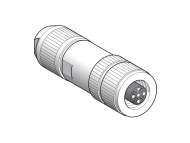 Schneider Electric Female, M12, 5 pin, shielded straight connector;XZCC12FDB50R