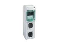 Schneider Electric Kaedra - za utičnice- 2 otvora - 1 x 5 modula - 1 priključni blok;13178