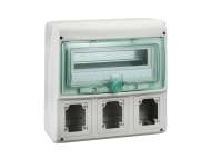 Schneider Electric Kaedra - za utičnice - 3 otvora - 1 x 12 modula - 340 x 335 mm;13180