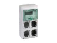 Schneider Electric Kaedra - za utičnice- 4 otvora - 1 x 8 modula - 1 priključni blok;13179