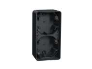 Schneider Electric Mureva Styl - nadgradna kutija - dvostruka vertikalna - siva;MUR37912