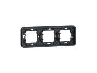Schneider Electric Mureva Styl - noseći ram - trostruki - horizontalni - sivi;MUR34109