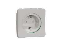 Schneider Electric Mureva Styl - utičnica - 16A - 2P + E - poklopac - bela;MUR39135