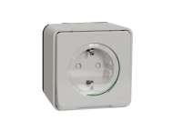 Schneider Electric Mureva Styl - utičnica - 16A - 2P + E - poklopac - bela;MUR39206