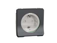 Schneider Electric Mureva Styl - utičnica - 16A - 2P + E - poklopac - siva;MUR36134