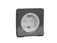 Schneider Electric Mureva Styl - utičnica - 16A - 2P + E - poklopac - siva;MUR36135
