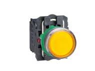 Schneider Electric Narandžasti udubljeni kompl. svetleći taster Ø22 sa povratkom 1NO+1NC 220..240V;XB5AW35M5
