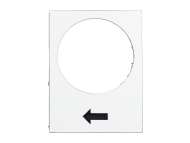 Schneider Electric oznaka - 30 x 40 mm - bela - dizanje ili nadesno, sporo; ZB2BY4901