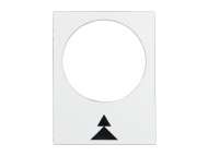 Schneider Electric oznaka - 30 x 40 mm - bela - nadesno, sporo-brzo; zb2by4909