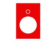 Schneider Electric oznaka - 30 x 40 mm - crvena - 0; zb2by2931