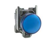 Schneider Electric Plava kompletna signalna lampica Ø22 ravna sočiva sa integrisanim LED 110…120V;XB4BVG6