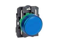 Schneider Electric Plava kompletna signalna lampica Ø22 ravna sočiva sa integrisanim LED 230..240V;XB5AVM6